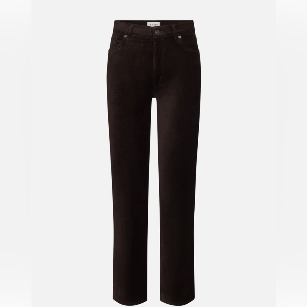 Frame Velvet Navy Le High Pants
